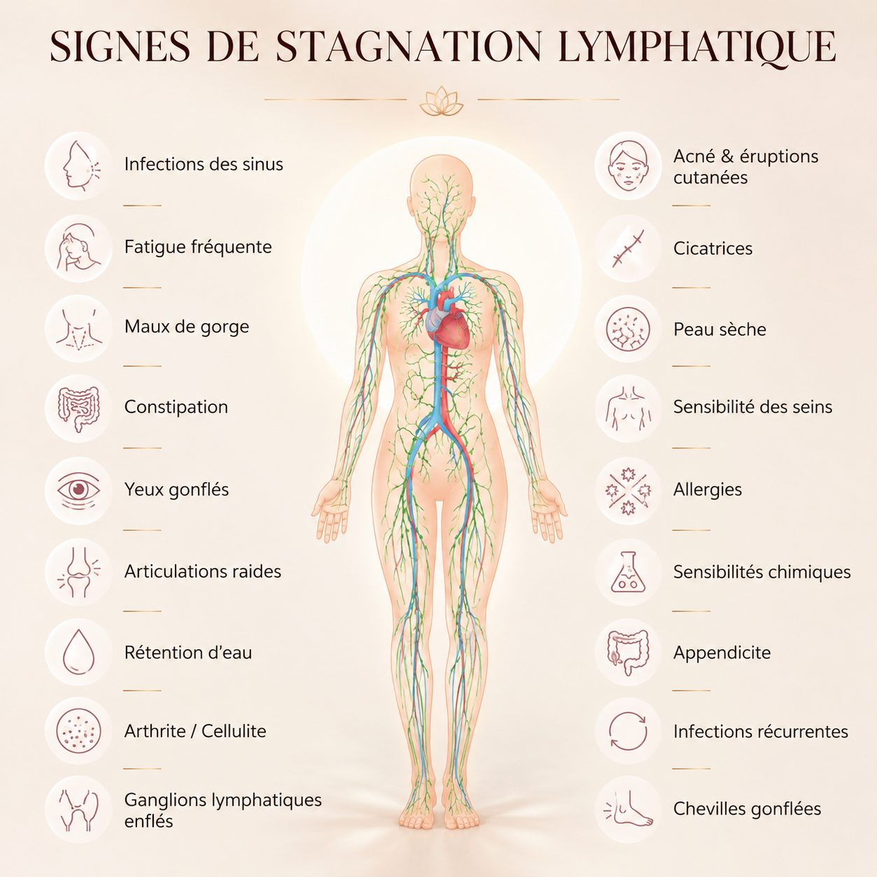 Schéma du système lymphatique