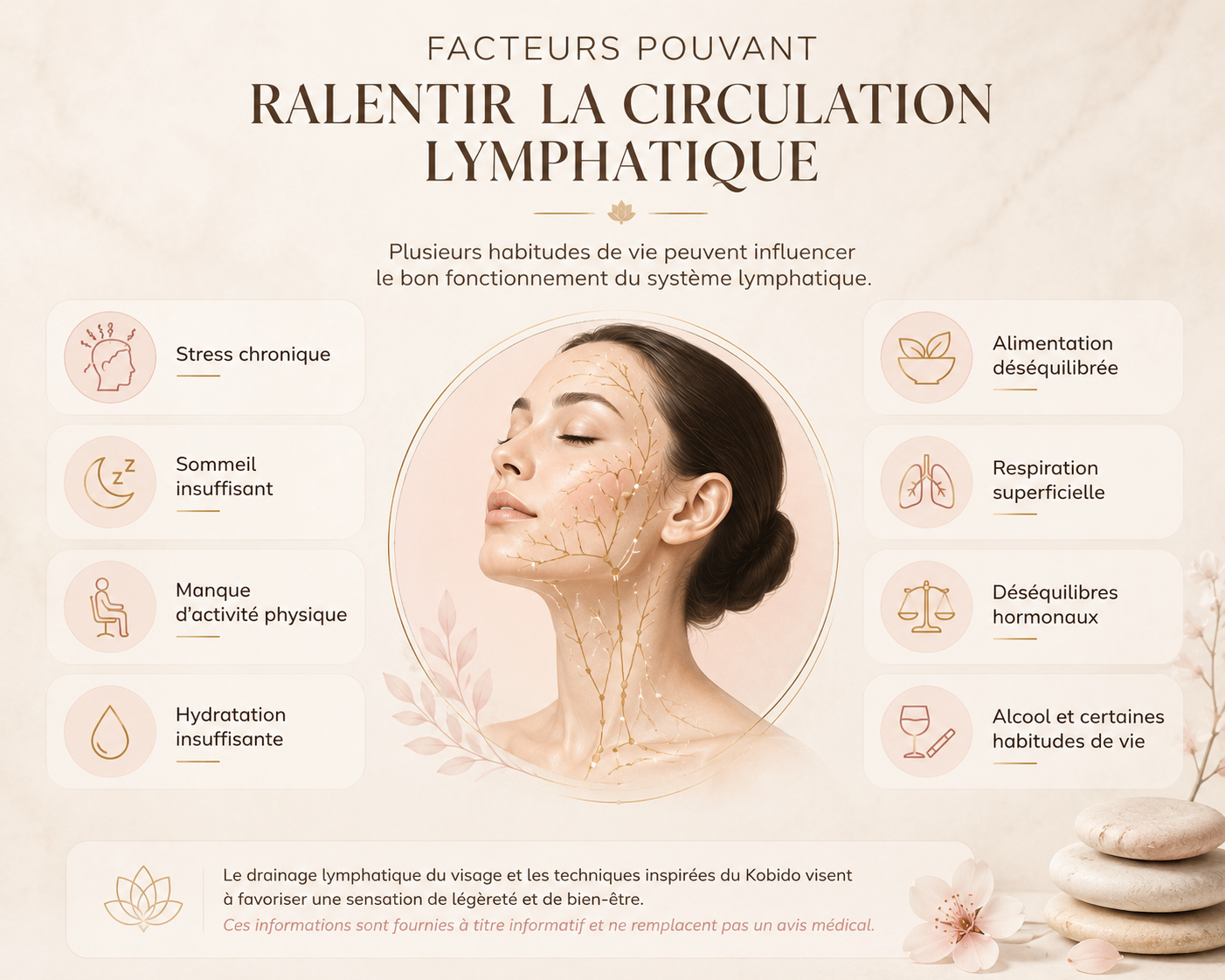 Causes de congestion du système lymphatique